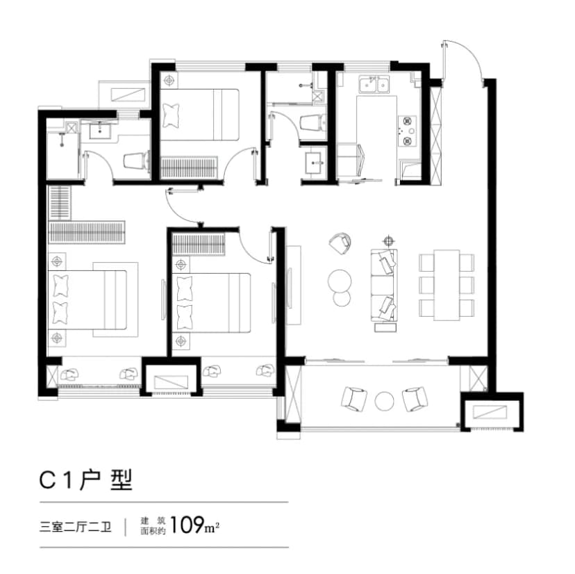 3室2厅2卫
