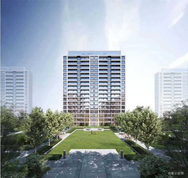 苏地2021-WG-22号地块项目D区鸟瞰效果图局部细节展示3